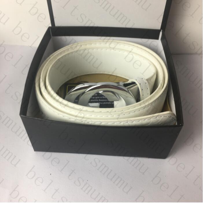 2023 Belts Womens Mens Belt Black Genuine Leather Gold Smooth Buckle with White Box Dust Bag White Gift Bags Card SIZE 105-120CM, High quality with box
2023 Belts Womens Mens Belt Black Genuine Leather Gold Smooth Buckle with White Box Dust Bag White Gift Bags Card SIZE 105-120CM, High quality with box