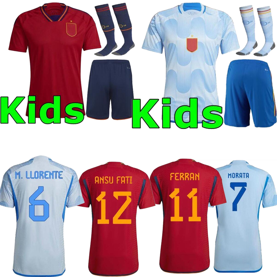 2022 Spain soccer jersey PEDRI FERRAN MORATA A.INIESTA PEDRI Espana Camiseta 22 23 European Cup ALCACER SERGIO men kids kit 2023, White
2022 Spain soccer jersey PEDRI FERRAN MORATA A.INIESTA PEDRI Espana Camiseta 22 23 European Cup ALCACER SERGIO men kids kit 2023, White