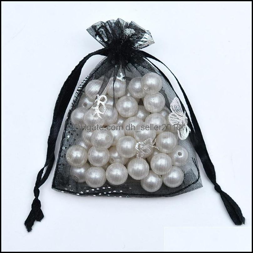 Jewelry Pouches Bags Butterfly Organza Pouches Jewelry Favor Bags Wedding Candy Party Packaging 2874 Q2 Drop Delivery 2021 Display Dh Dhgba