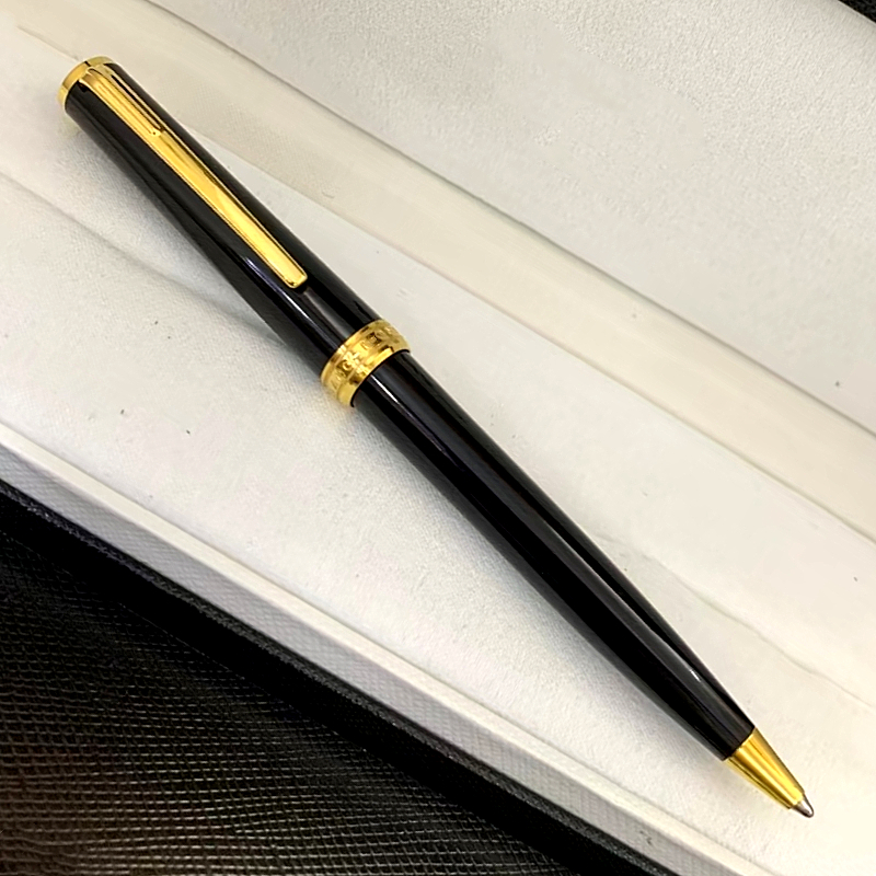 Promotion black ballpoint pen school office stationery luxurs gel Roller ball pens