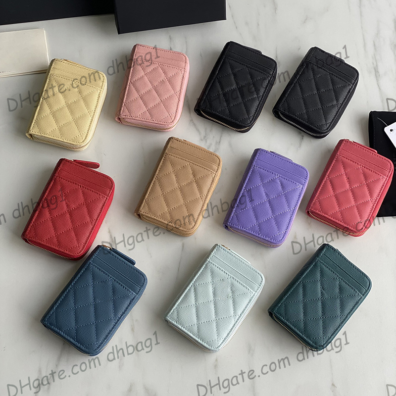 Italian Womens Caviar Leather Card Holder Coin Bags Multi Pochette Purse Calfskin Real Leather Luxury Designer Pouch Gold Metal Hardware 11 Colors, Black
Italian Womens Caviar Leather Card Holder Coin Bags Multi Pochette Purse Calfskin Real Leather Luxury Designer Pouch Gold Metal Hardware 11 Colors, Black