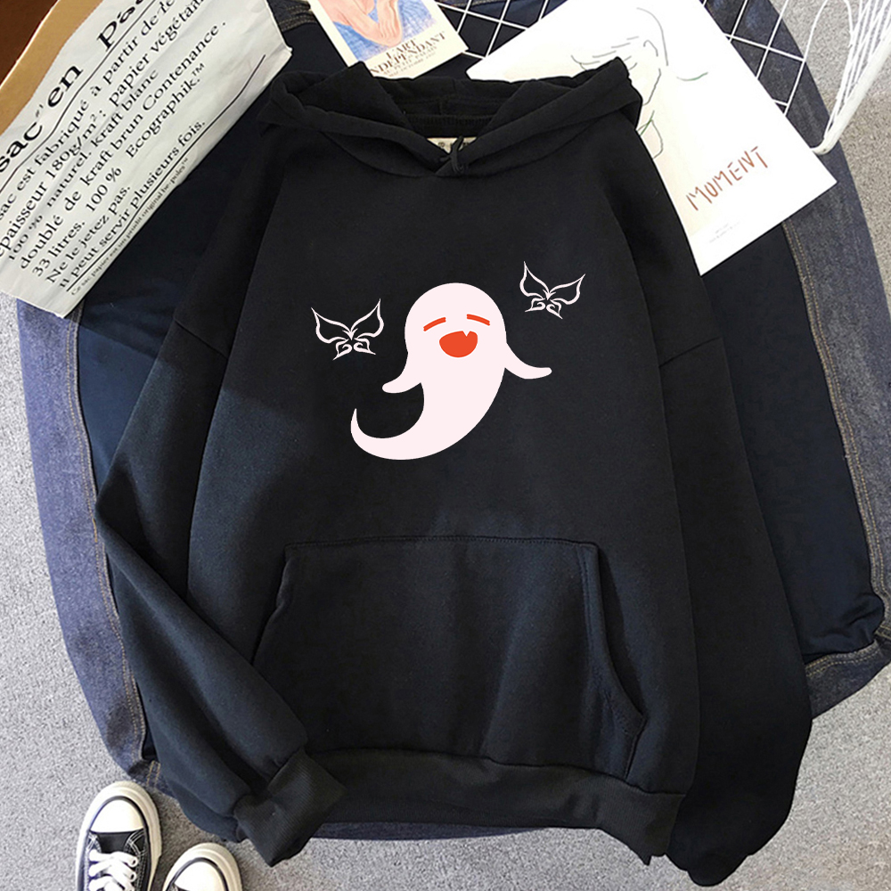 Genshin Impact Hu Tao Cape Hoodie Women Men Kawaii Cartoon Manga Aesthetic Hot Game Streatwear Pullover Harajuku Casual Hi Hop