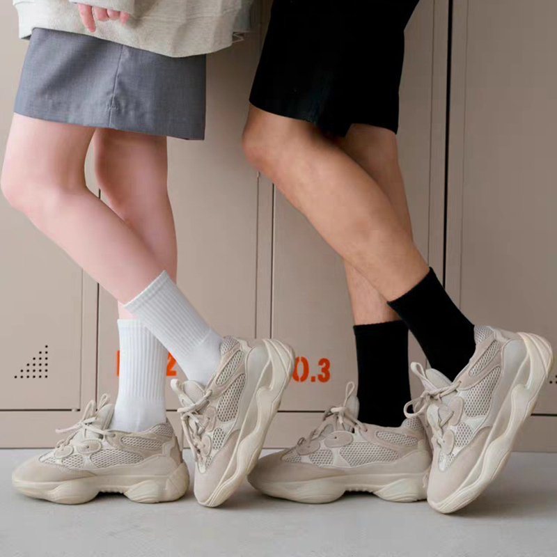 Men's Socks 5Pairslot Thicken Cotton Solid Terry Long Women Black White Warm Thick Male Sport Casual Calcetines 220923