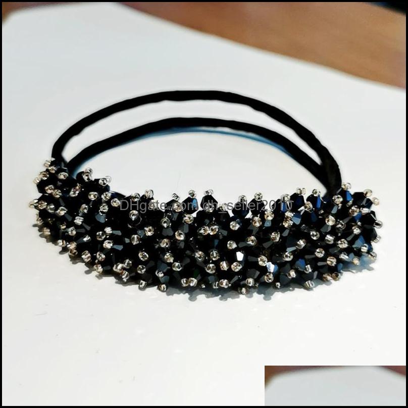Hair Clips Barrettes Flower Meatball Head Hairpin Fluffy Simplicity Lazy Hairdresser Hair Clips Women Girl Rhinestone Hairwear Jewel Dhcw7