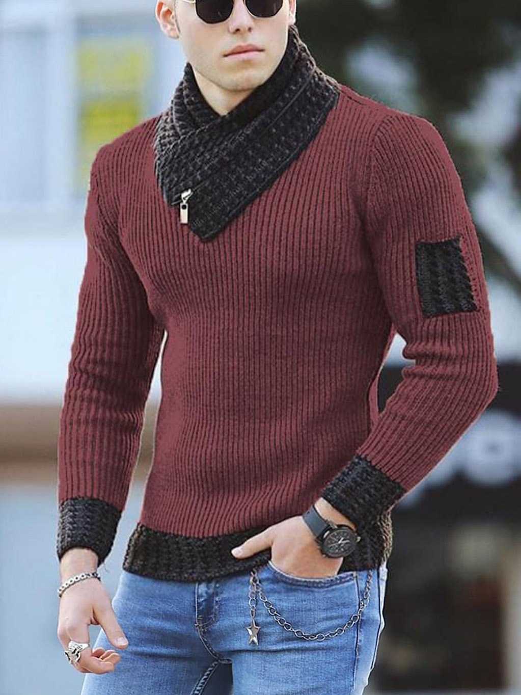 Mens Sweaters Fashion Autumn Men Casual Vintage Style Sweater Wool Turtleneck Oversize Winter Men Warm Scarf Collar Pullovers Sweaters 220923