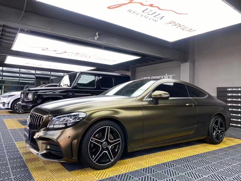 Premium Pearl Matte Metallic Bond Gold Vinyl Wrap Film Vehicle Car Wrapping Foil with Air Channel Release Adhesive Decal