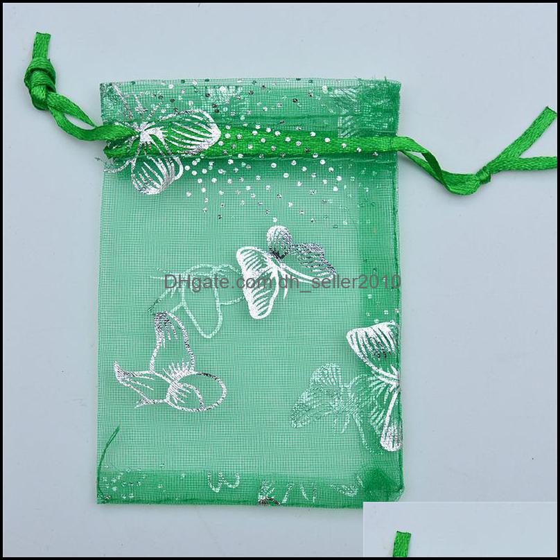 Jewelry Pouches Bags Butterfly Organza Pouches Jewelry Favor Bags Wedding Candy Party Packaging 2874 Q2 Drop Delivery 2021 Display Dh Dhgba