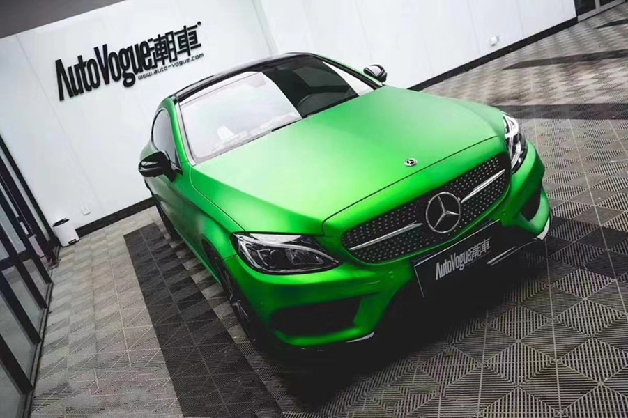 Premium Pearl Matte Metallic Kermit Green Vinyl Wrap Film Car Wrapping Foil with Air Channel Release Self Adhesive Decal