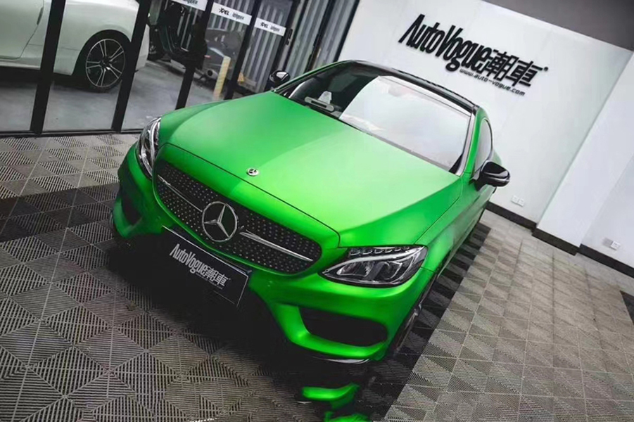 Premium Pearl Matte Metallic Kermit Green Vinyl Wrap Film Car Wrapping Foil with Air Channel Release Self Adhesive Decal