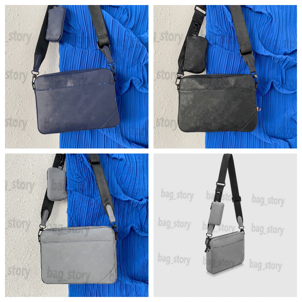 Men Duo Shadow Messenger Bag Navy Noir Grey Business Briefcase Detachable Strap with Coin Wallet Shoulderbag Embossed Monos Soft Spring 2 Sets Flap M46104 M45730
Men Duo Shadow Messenger Bag Navy Noir Grey Business Briefcase Detachable Strap with Coin Wallet Shoulderbag Embossed Monos Soft Spring 2 Sets Flap M46104 M45730