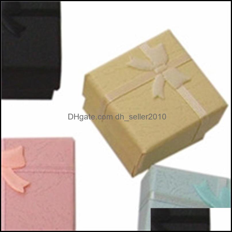 Jewelry Boxes 24Pcs Jewelry Gift Box For Ring Size 4Cm 1.6" X X3Cm 1.2" Mix Color 506 Q2 Drop Delivery 2021 Packaging Display Dhseller Dhzah