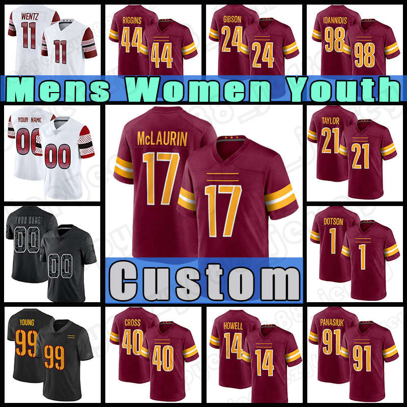 99 Chase Young 17 Terry McLaurin Football Jersey 11 Carson Wentz Sean Taylor Jahan Dotson Antonio Gibson Sam Howell Jonathan Allen Curtis Samuel Cole Turner Rogers, Custom youth(h p)
99 Chase Young 17 Terry McLaurin Football Jersey 11 Carson Wentz Sean Taylor Jahan Dotson Antonio Gibson Sam Howell Jonathan Allen Curtis Samuel Cole Turner Rogers, Custom youth(h p)