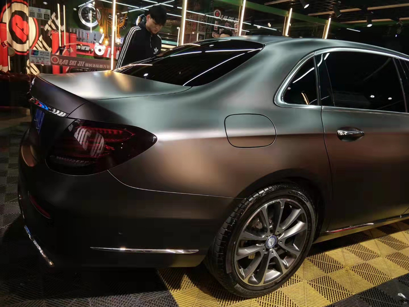 Premium Pearl Matte Metallic Space Grey Vinyl Wrap Film Dark Gray Metal Car Wrapping Foil with Air Channel Release Adhesive Decal