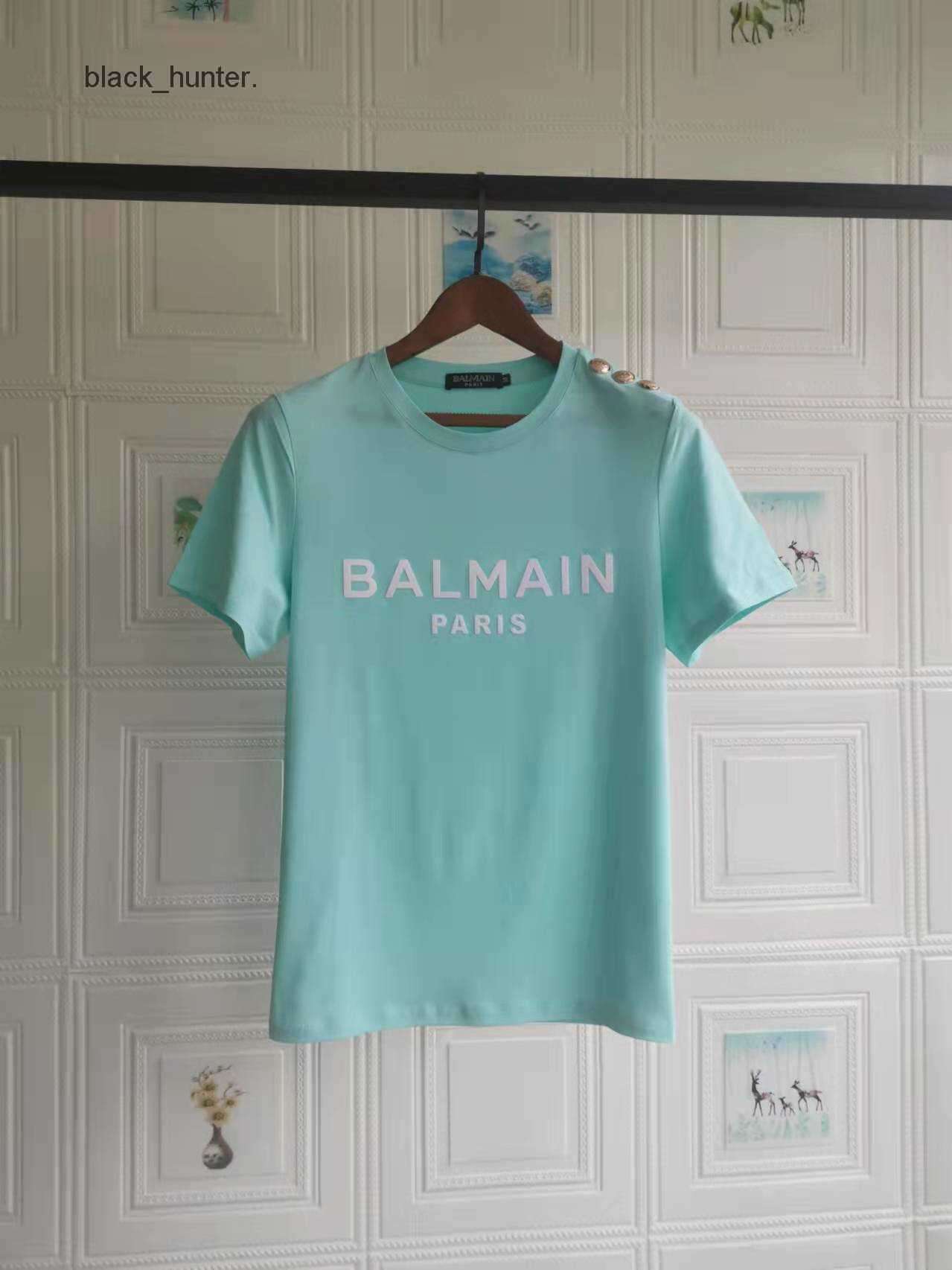 Womens T-Shirt 22 Barman designer spring summer new shoulder buckle three-dimensional flocking letter short sleeve balman cotton loose casual T-shirt, Military
Womens T-Shirt 22 Barman designer spring summer new shoulder buckle three-dimensional flocking letter short sleeve balman cotton loose casual T-shirt, Military