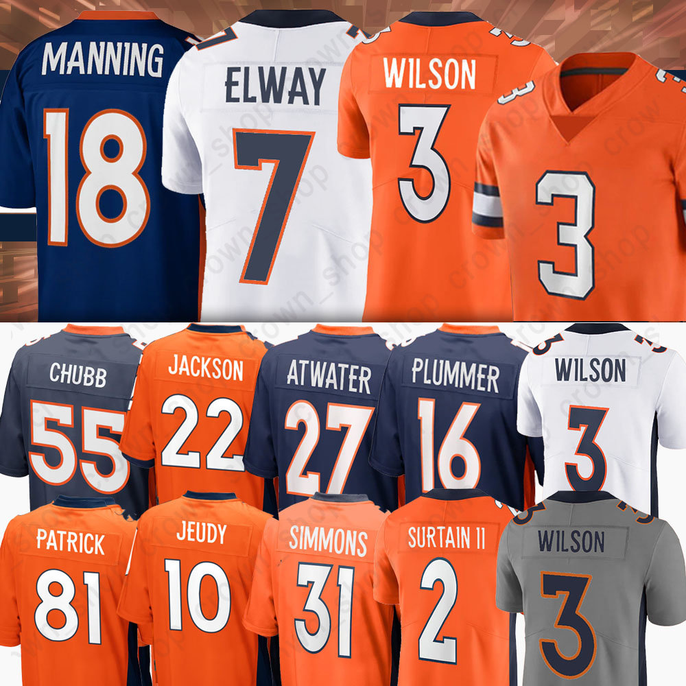 3 Russell Wilson Denvers Football Jerseys 31 Justin Simmons Jerry Jeudy Pat Surtain II John Elway Peyton Manning Javonte Williams, Youth(ye ma)
3 Russell Wilson Denvers Football Jerseys 31 Justin Simmons Jerry Jeudy Pat Surtain II John Elway Peyton Manning Javonte Williams, Youth(ye ma)