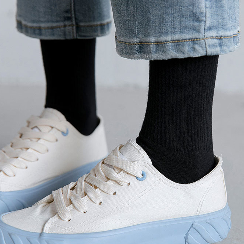 Men's Socks 5Pairslot Thicken Cotton Solid Terry Long Women Black White Warm Thick Male Sport Casual Calcetines 220923