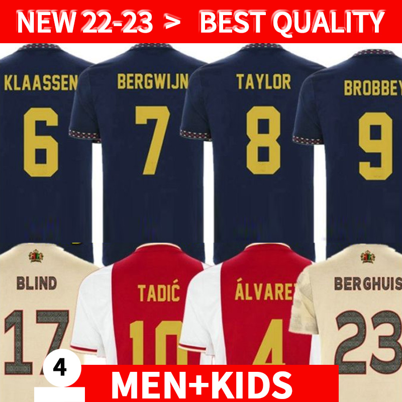 22 23 TADIC Soccer Jersey BERGWIJN Berghuis ANTONY BASSEY BROBBEY X J.Timber Marley 2022 2023 football shirt men kids kit Fans Player version, 2223 third
22 23 TADIC Soccer Jersey BERGWIJN Berghuis ANTONY BASSEY BROBBEY X J.Timber Marley 2022 2023 football shirt men kids kit Fans Player version, 2223 third