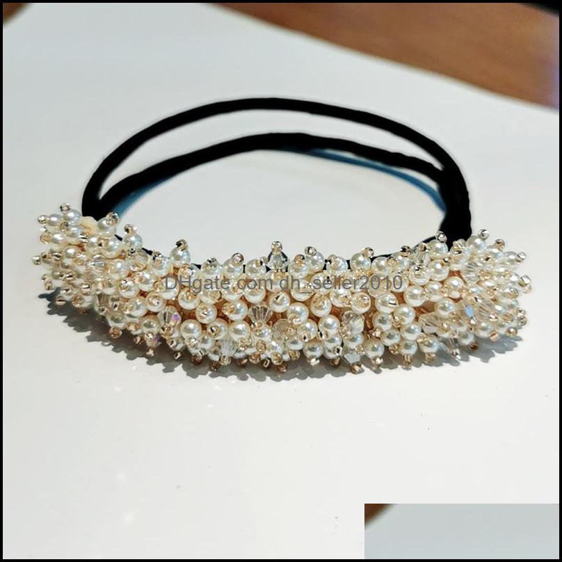 Hair Clips Barrettes Flower Meatball Head Hairpin Fluffy Simplicity Lazy Hairdresser Hair Clips Women Girl Rhinestone Hairwear Jewel Dhcw7