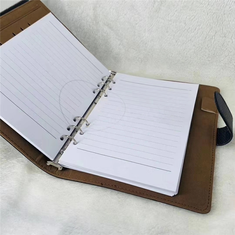 classic Notepads Black /brown PU Leather Cover Agenda Handmade Note Book luxurs Periodical Diary Business Notebook A5