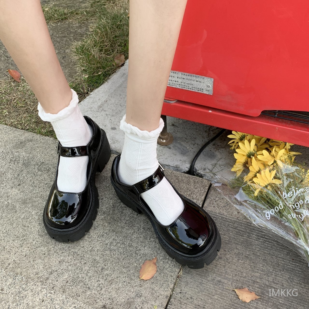 Dress Shoes Women Mary Jane Woman Vintage Girls High Heel Platform Lolita Japanese Style College Student Big Size 43 220923