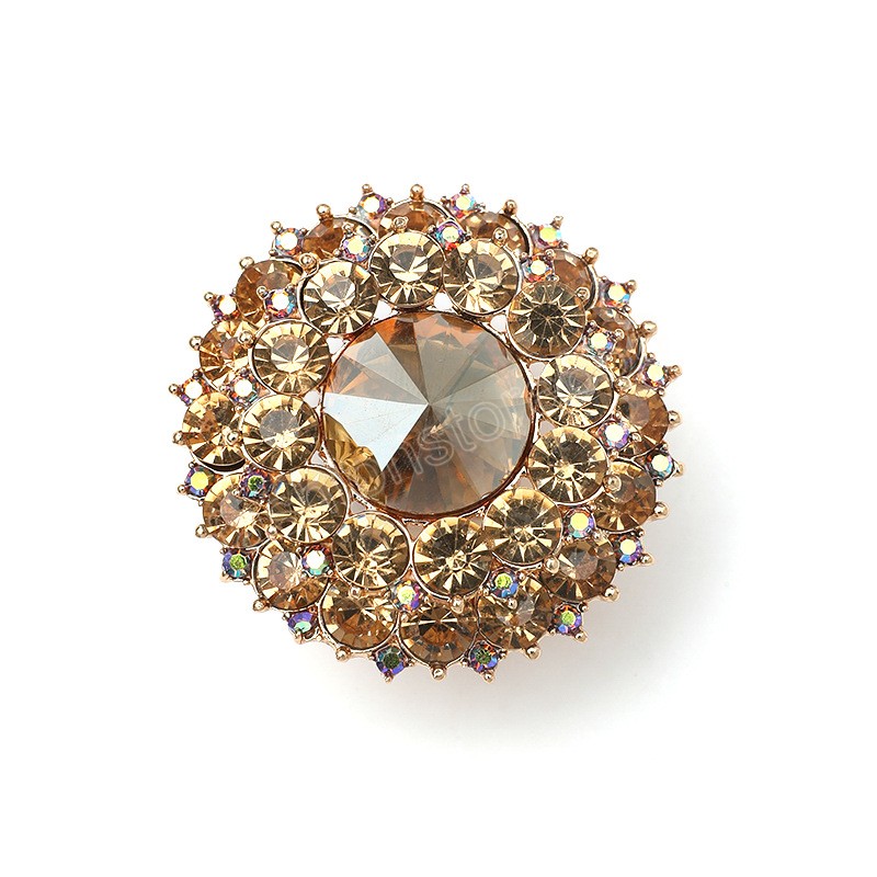 Boho Black Crystal Stone Ring Big Round Rings For Women Vintage Female Wedding Party Jewelry Birthday Gift