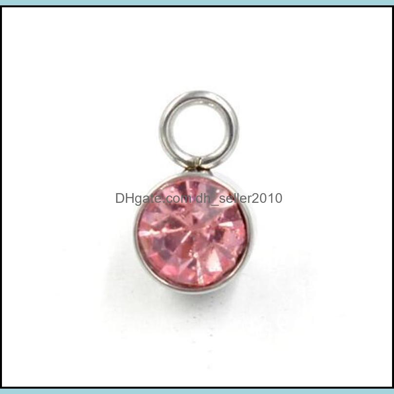 Charms 240Pcs/Lot Colorf 10X7Mm Birthstone Crystal Charms Floating For Handmade Birthday Jewelry Diy Bracelet And 126 W2 Drop Deliver Dh56Q