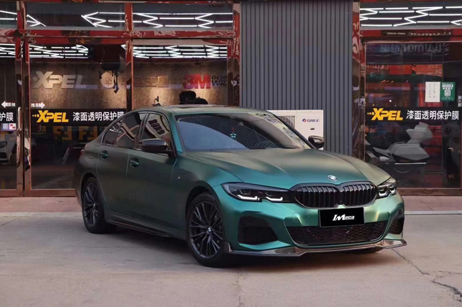 Premium Pearl Matte Metallic Emerald Green Vinyl Wrap Film Metal Dark Green Car Wrapping Foil with Air Channel Release Adhesive Decal