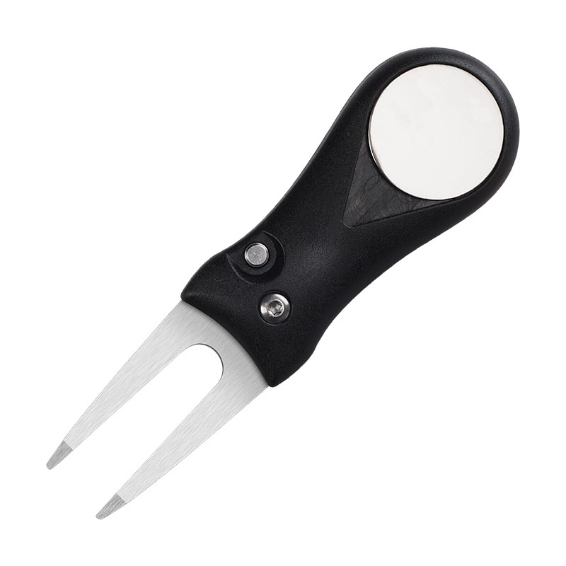 H9242 Golf Divot Repair Tool with Pop-up Button & Magnetic Ball Marker Pitch Mark 7 colors
