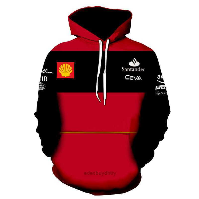 Men's Hoodies Sweatshirts F1 Ferari Team Sweatshirt Winnow Red Fall Hoodie Outdoor Extreme Sports Enthusiasts Clothing Designer Formula f1 hoodie
