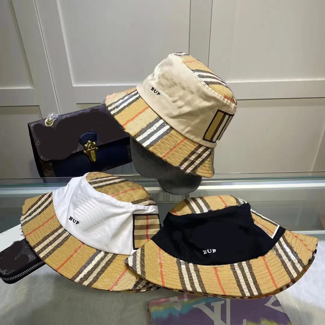 Designer Men's Hat luxury burberys Women's Folding Hats Stripe Plaid Fisherman's Beach Sunshade caps Sales Men's Bowl cap
Designer Men's Hat luxury burberys Women's Folding Hats Stripe Plaid Fisherman's Beach Sunshade caps Sales Men's Bowl cap