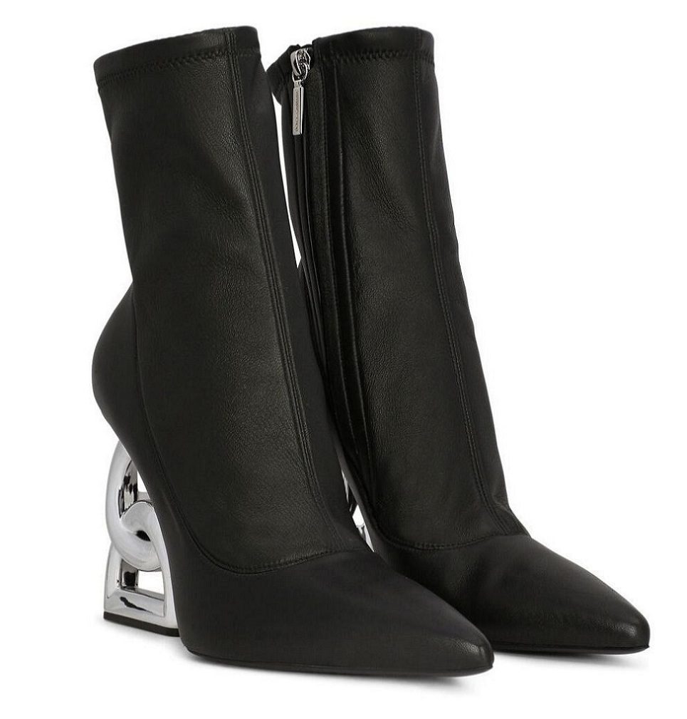 Famous Winter Brand Keira Women Ankle Boots Zip Pop Sculptural D-baroque Heels Black Stretch Leather Booties Pointed Toe Lady Booty EU35-43
Famous Winter Brand Keira Women Ankle Boots Zip Pop Sculptural D-baroque Heels Black Stretch Leather Booties Pointed Toe Lady Booty EU35-43