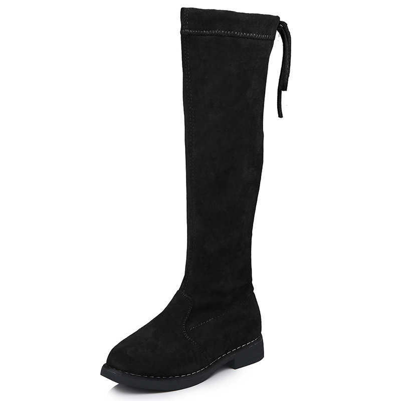 Boots Children Over Knee Girl Shoes Fashion 2021 Autumn And Winter Princess Girls T220925