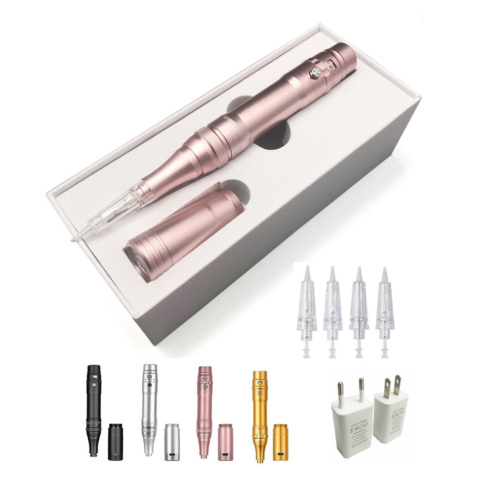 Tattoo Machine 5 Colors High Quality Wireless Permanent Makeup Microblading Eyebrows Dermograph With Cartridge Needles 220923