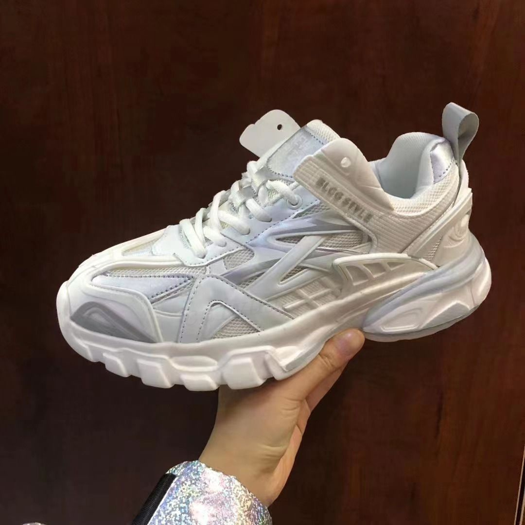 2022 Mens Women Casual Shoes Track 3.0 Sneakers Luxury Brand Designer Trainers Triple S Leather Platform Sneaker Ice Pink Blue White Orange Black Sneaker m18