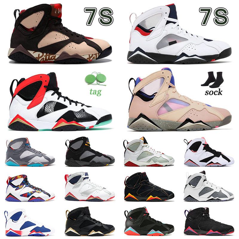 7s Sneakers Designer Basketball Shoes Mens Women Jumpman 7 Gold Moment Raptors Patta Shimmer rophy Room SE Sapphire Black Gloss Bordeauxs Retros Trainers J7 J7s, J07 40-47
7s Sneakers Designer Basketball Shoes Mens Women Jumpman 7 Gold Moment Raptors Patta Shimmer rophy Room SE Sapphire Black Gloss Bordeauxs Retros Trainers J7 J7s, J07 40-47