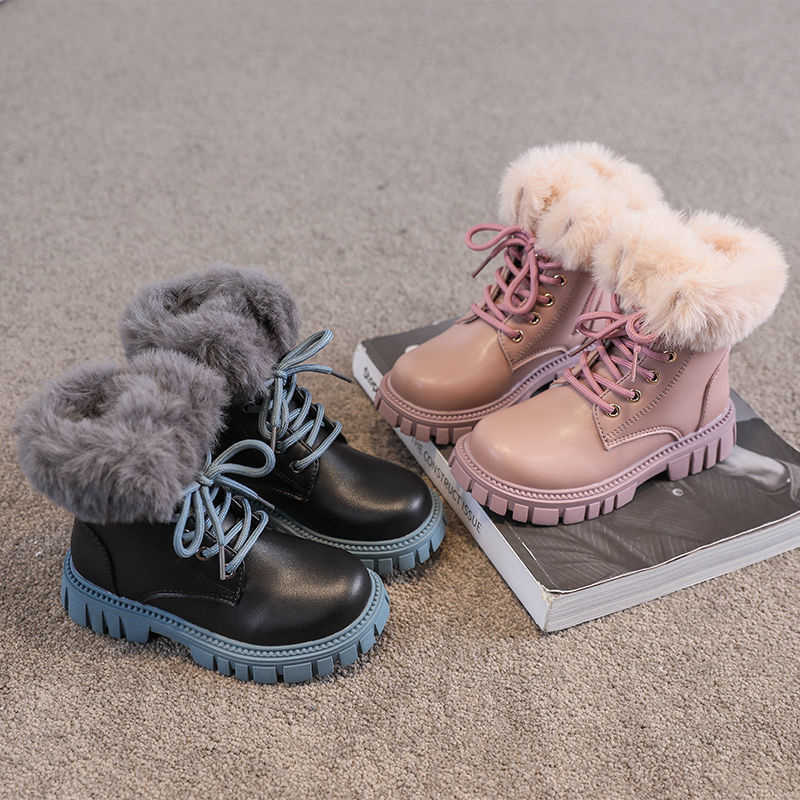 Boots Winter Faux Fur Kids Boots Solid Plush Warm Zip Ankle Shoe For Children Girl Thicken PU Leather Anti Slip Girls Fashion T220925, Pink a
Boots Winter Faux Fur Kids Boots Solid Plush Warm Zip Ankle Shoe For Children Girl Thicken PU Leather Anti Slip Girls Fashion T220925, Pink a