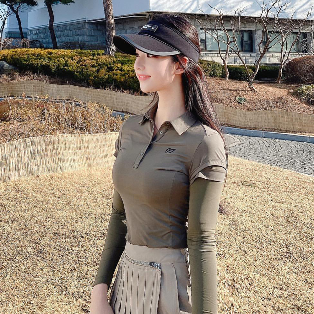 Golf T-Shirts Shirts Ladies Fashion Polo Shirt Ice Silk Sleevee Elastic Soft Touch Summer/Spring Outdoor Sports Top 220923