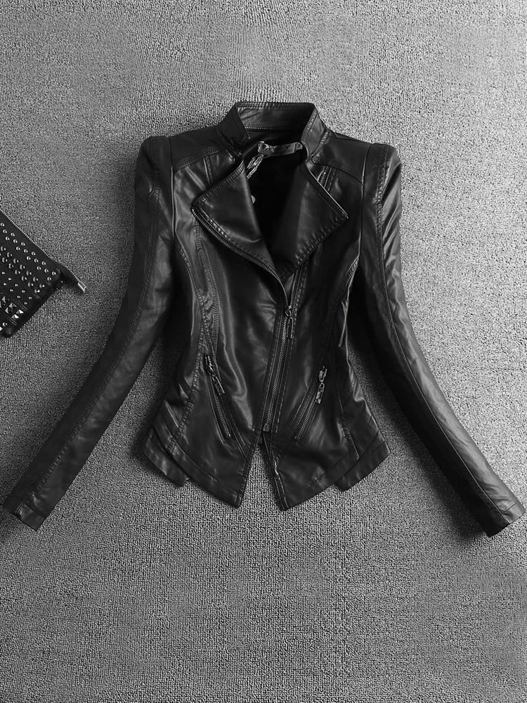 Women's Trench Coats Lautaro Spring Autumn Short Black Light Soft Faux Leather Biker Jackets for Women Long Sleeve Zipper Luxury Designer Fashion 220924
Women's Trench Coats Lautaro Spring Autumn Short Black Light Soft Faux Leather Biker Jackets for Women Long Sleeve Zipper Luxury Designer Fashion 220924