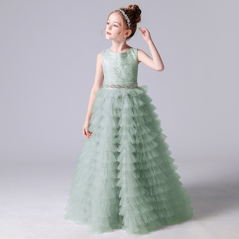 Pink Ruffles Wer Girls Dresses For Weddings Baby Party Prom Photoshoot Girl Dress Long Tutu Birthday Gowns 403 6660311