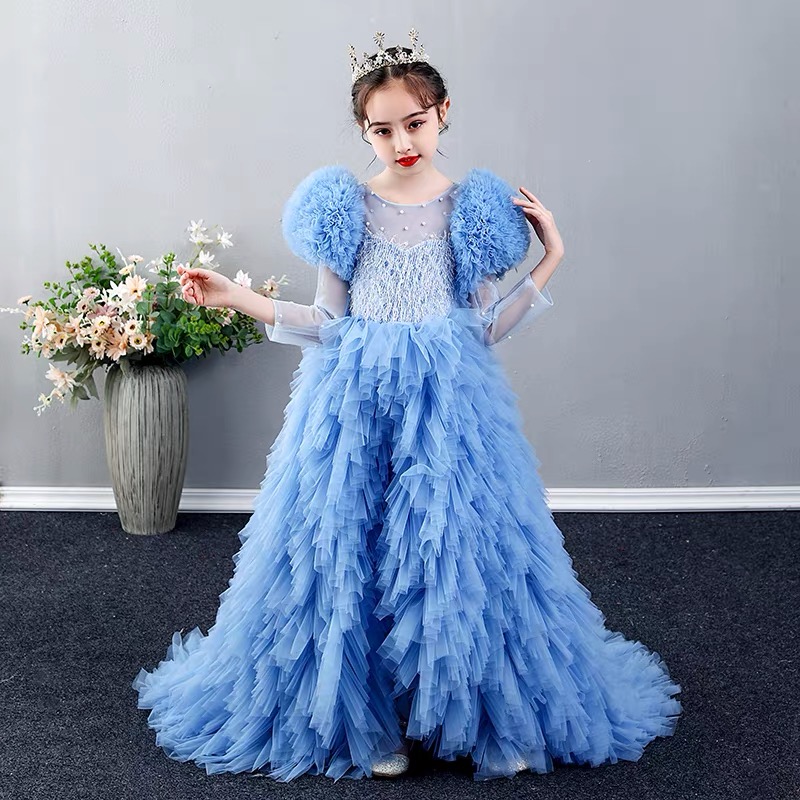 Cute Flower Girl Dresses For Wedding Spaghetti Lace Floral Appliques Tiered Skirts Girls Pageant Dress ball gown Kids tutu Birthday Gowns, Blue
Cute Flower Girl Dresses For Wedding Spaghetti Lace Floral Appliques Tiered Skirts Girls Pageant Dress ball gown Kids tutu Birthday Gowns, Blue