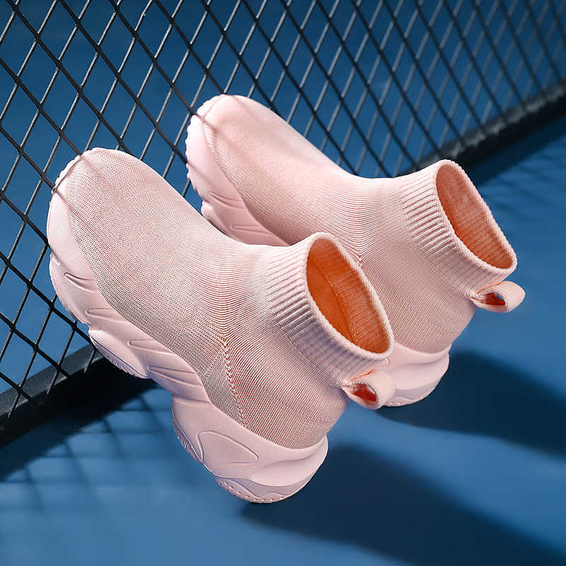 Boots Children Fashion Girls Non-slip Child Tactical Sneakers Kids Black Big Kid Shoe Summer Spring Light Sock Pink T220925