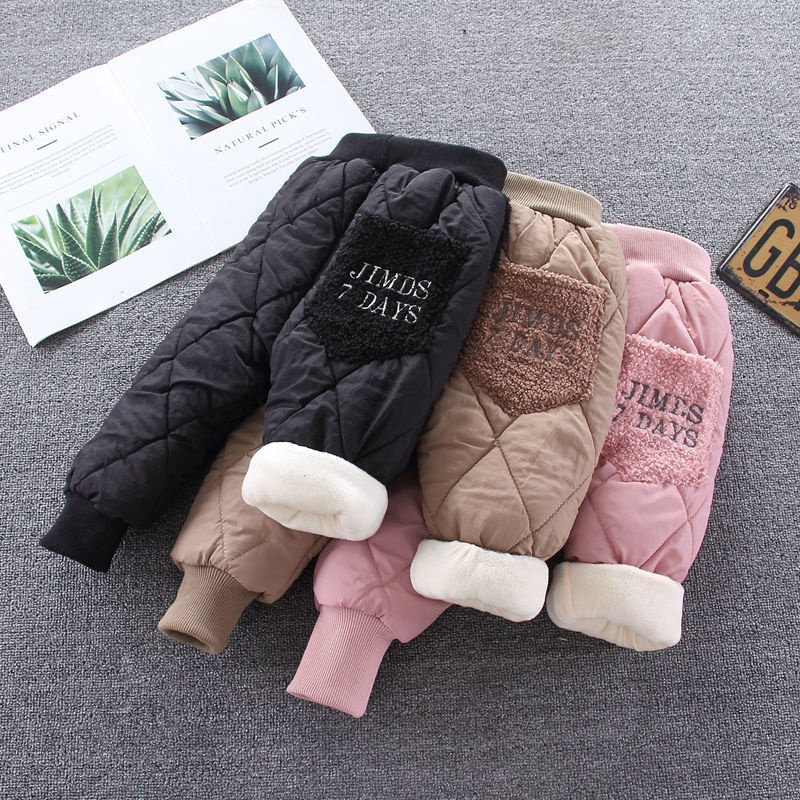 Jeans Baby Winter Girls Thicken Warm Pants For Teen Childrens Trousers Kids Mid Waist Skinny Leggings Fleece Clothes 16Y 220922