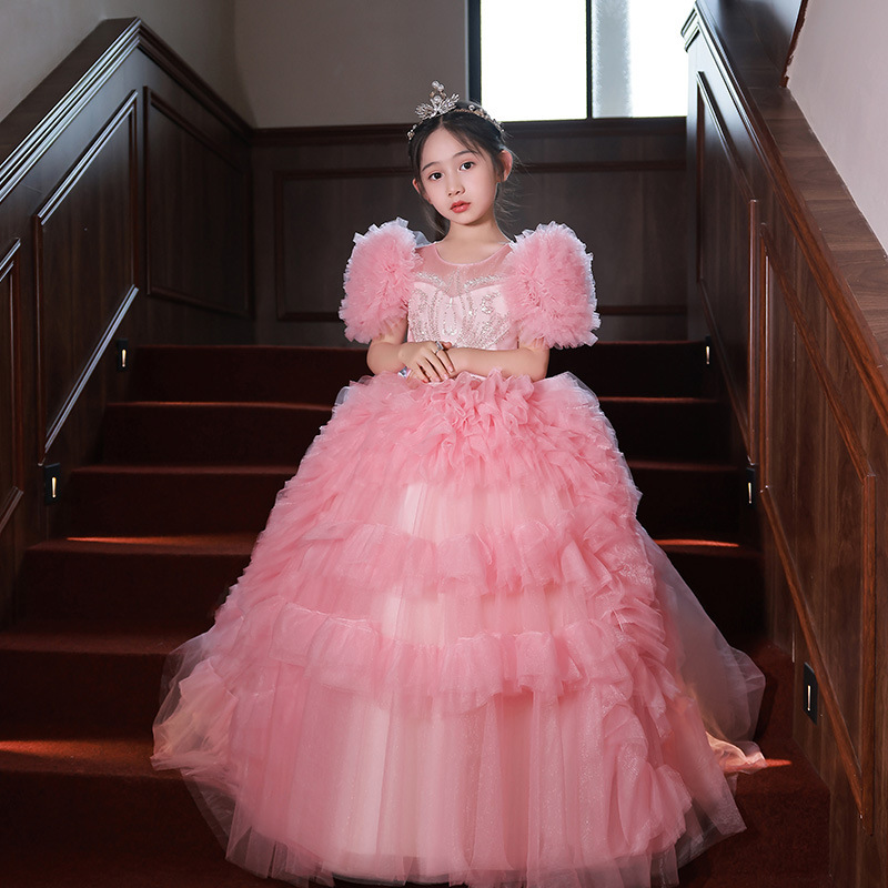Vintage Krikor Jabotian Flower Girl Dress For Weddings Pretty Tiered Kids First Communion gowns Lovely Little baby Pageant Dress 2023