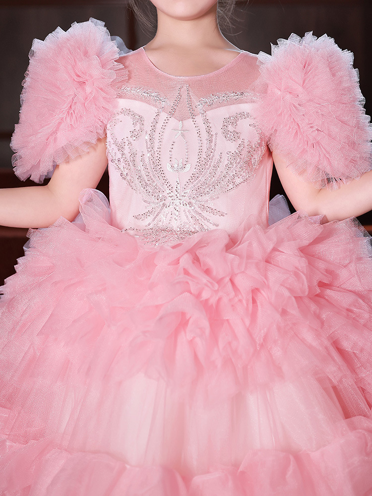 Vintage Krikor Jabotian Flower Girl Dress For Weddings Pretty Tiered Kids First Communion gowns Lovely Little baby Pageant Dress 2023