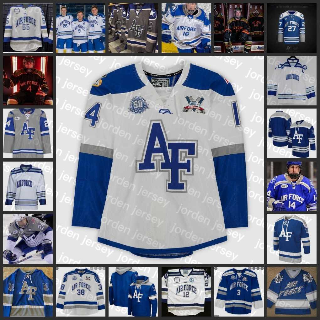 NEW College Hockey Wears NCAA AF Falcons Hockey Jersey Dave Bunker Shane Starrett Andrew Volkening Stephen Caple Jason Torf Chris Truehl 1 G, 12
NEW College Hockey Wears NCAA AF Falcons Hockey Jersey Dave Bunker Shane Starrett Andrew Volkening Stephen Caple Jason Torf Chris Truehl 1 G, 12
