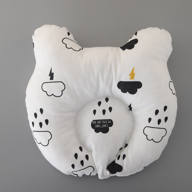 Pillows born Baby U Shaped Cotton Bear Eccentric Head Correction Shaping Children Beddings Bed Products 220924