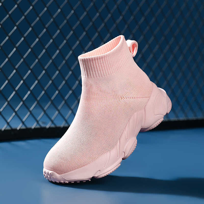 Boots Children Fashion Girls Non-slip Child Tactical Sneakers Kids Black Big Kid Shoe Summer Spring Light Sock Pink T220925