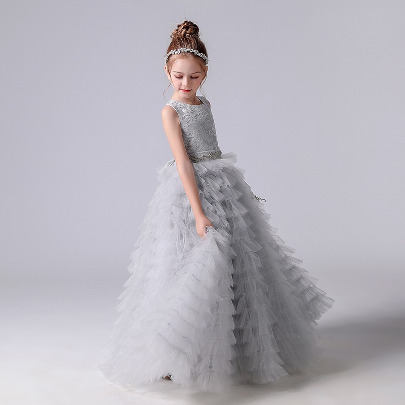 Pink Ruffles Wer Girls Dresses For Weddings Baby Party Prom Photoshoot Girl Dress Long Tutu Birthday Gowns 403 6660311