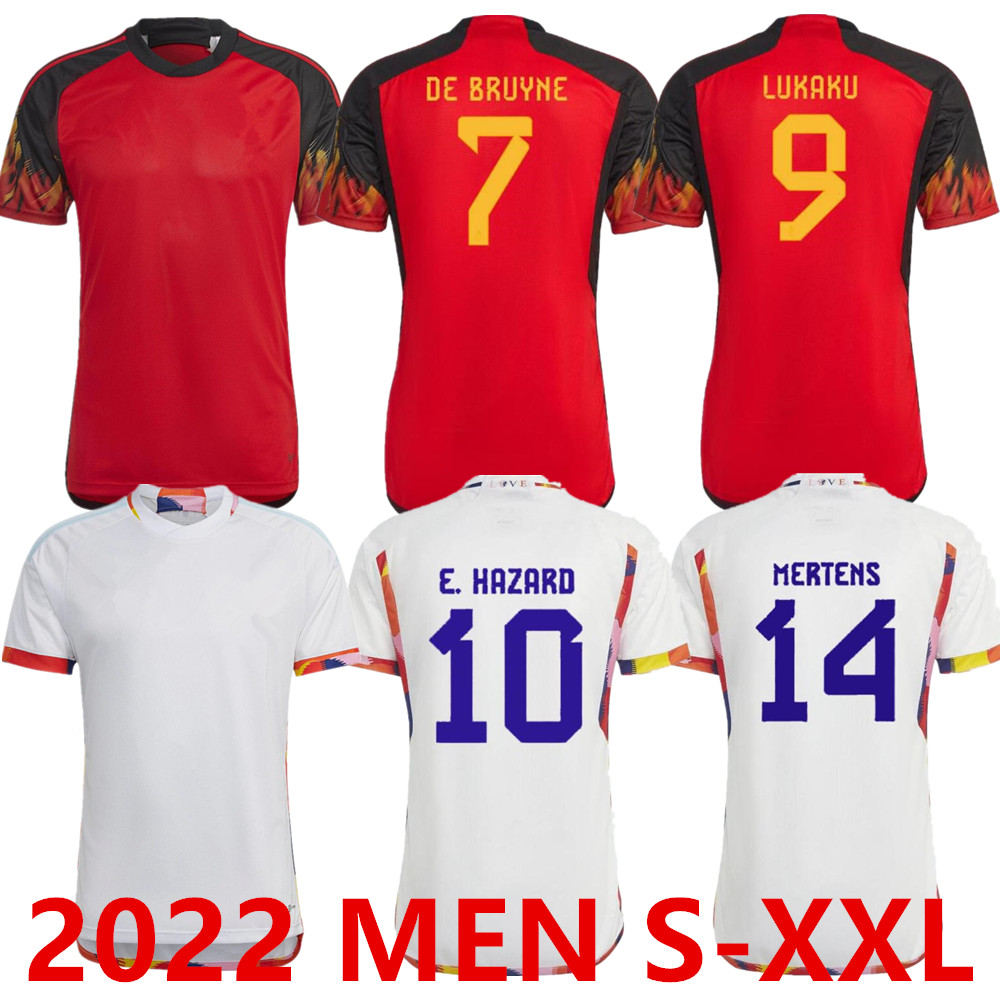 2022 National Team Belgien DE BRUYNE soccer jerseys HAZARD COURTOIS LUKAKU TIELEMANS DOKU 22 23 Batshuayi Kevin Belgique men kids Football Shirt, Home player+wc patch
2022 National Team Belgien DE BRUYNE soccer jerseys HAZARD COURTOIS LUKAKU TIELEMANS DOKU 22 23 Batshuayi Kevin Belgique men kids Football Shirt, Home player+wc patch