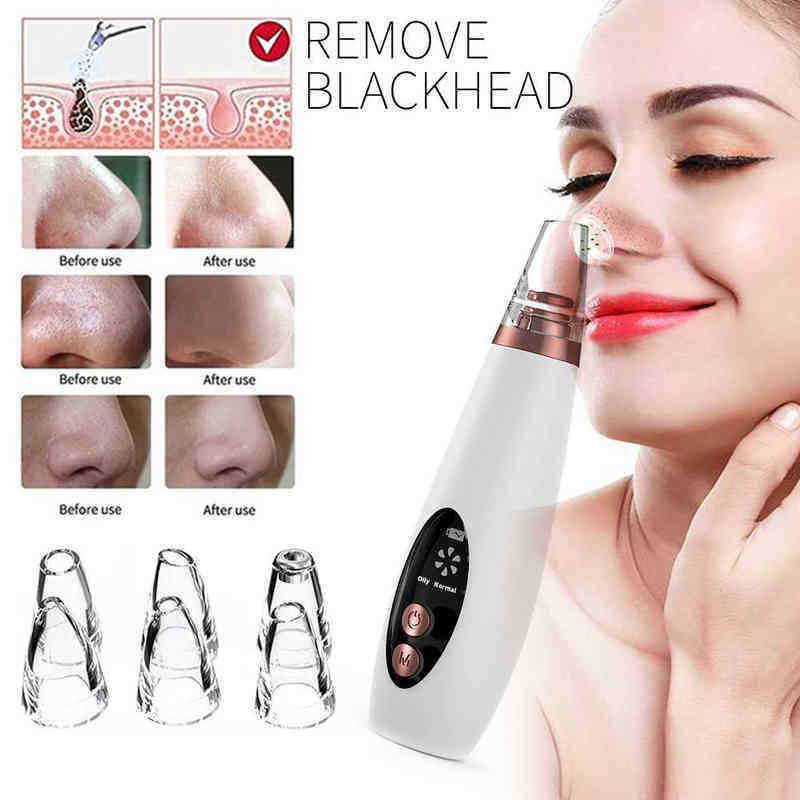 Ultrasonic Skin Scrubber Black Head Cleaner Nano Sparyer Steamer Facial Peeling Shovel Pore Exfoliator Acne Remover Tool 220516
